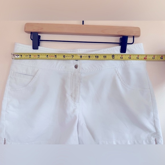 Women's Missy Slazenger GOLF Tech 5  Hydro-Dri White Shorts Size 6 - Picture 5 of 14